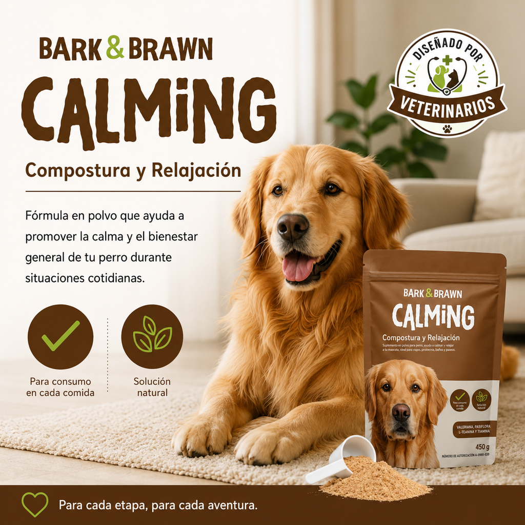 Bark & Brawn Calming – Compostura y Relajación