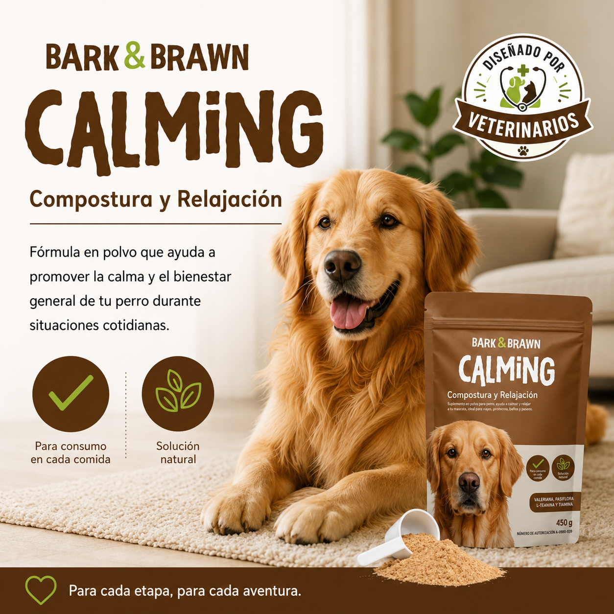 Bark & Brawn Calming – Compostura y Relajación