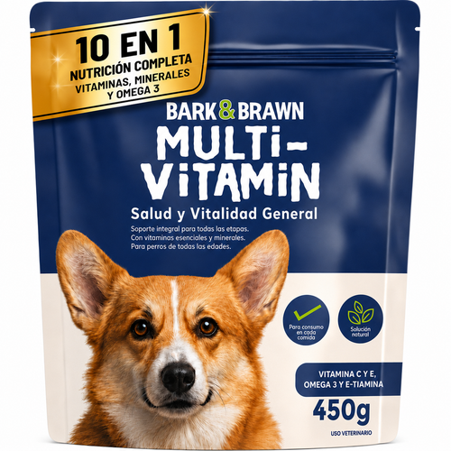 Bark & Brawn Multi-Vitamin 450g – Suplemento multivitamínico para perros